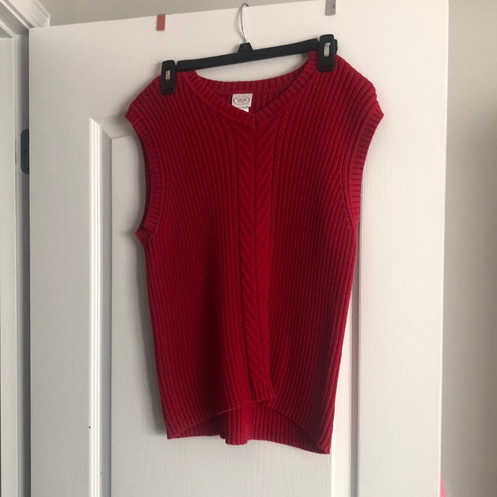 Red Talbots Kids Vest Size 16